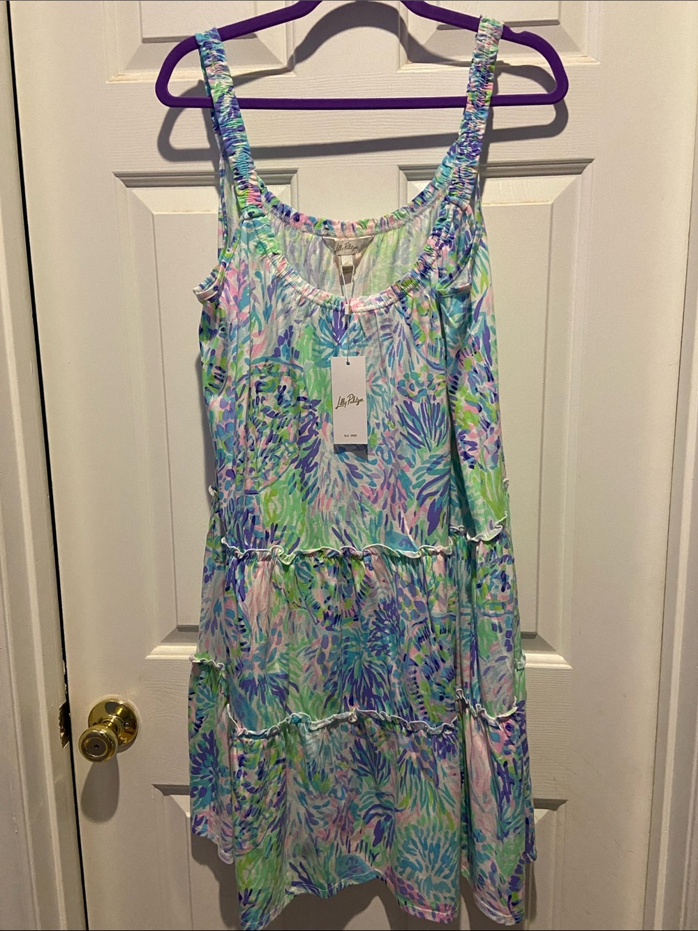 Lilly Pulitzer Loro Dress XLArge- NWT - in Multi Shell of a Party